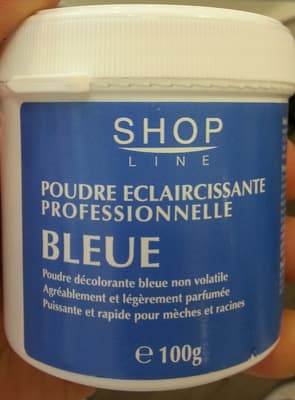 Poudre éclaircissante professionnelle bleue