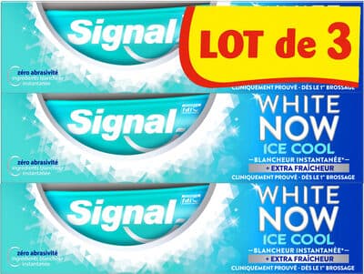 Signal White Now Dentifrice Ice Cool 3x75ml