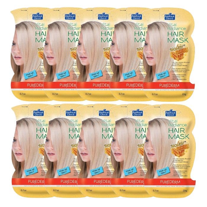 Unknown PUREDERM Vital Radiance Hair Mask (10ea) Set