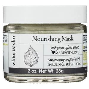 White & Elm Unscented Spirulina Green Superfood Nourishing Face Mask