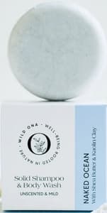 Wild-ona Naked Ocean - Unscented Solid Shampoo & Body Wash