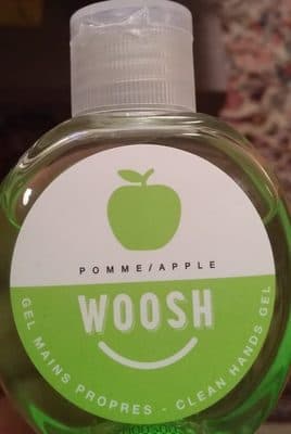 Gel mains propres pomme