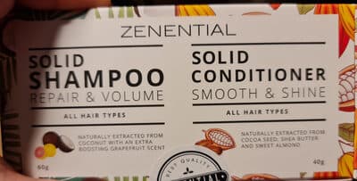 zenential solid shampoo