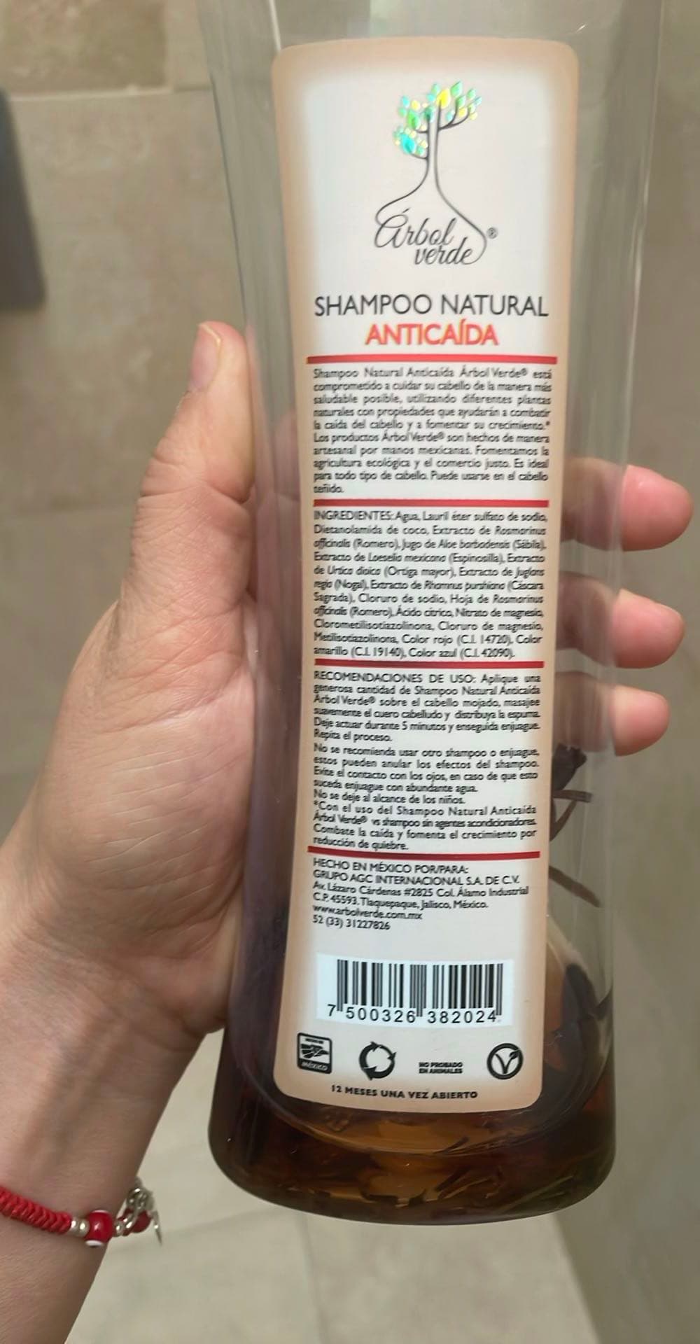 Shampoo Natural Anticáida